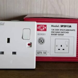 One Gang Switched Socket Outlet 13A 250V